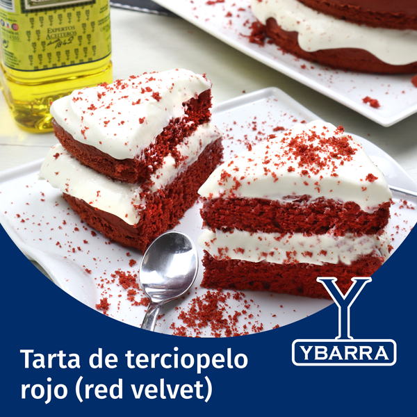 Tarta de terciopelo rojo (red velvet)