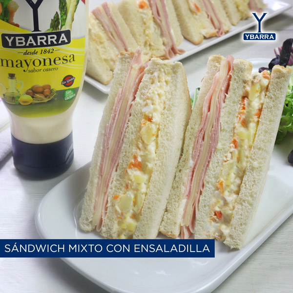 Sándwich mixto con ensaladilla