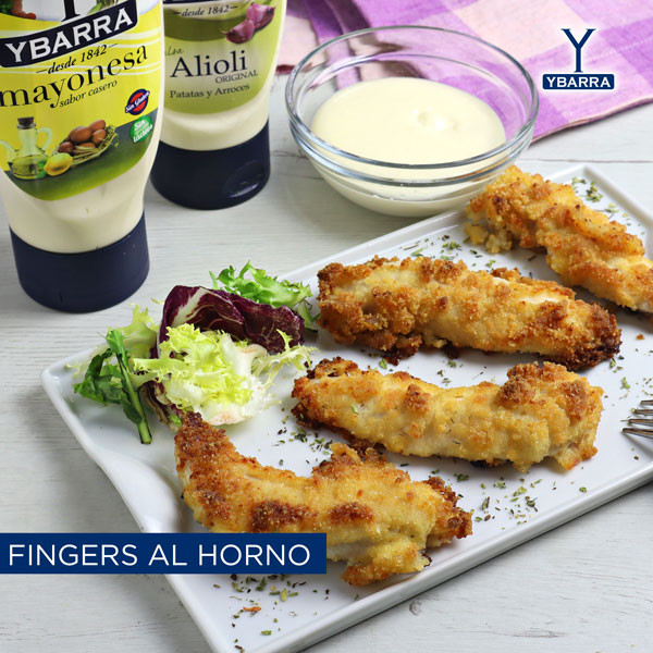 Fingers de pollo al horno