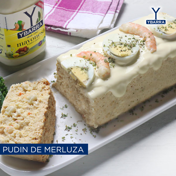 Pudin de merluza con Mayonesa Ybarra
