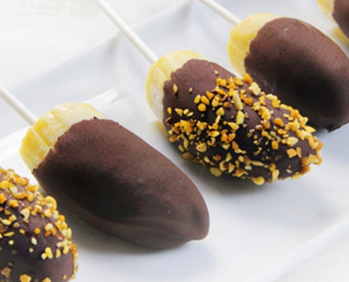 recetas ybarra de polos de platano con chocolate