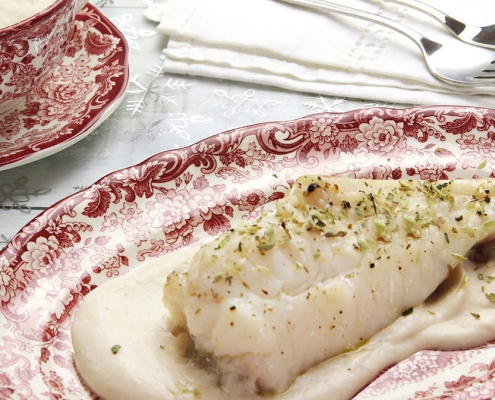 recetas ybarra rape con crema de coliflor