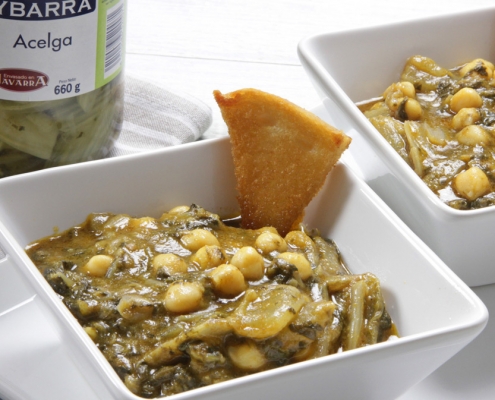 guiso de acelgas con garbanzos