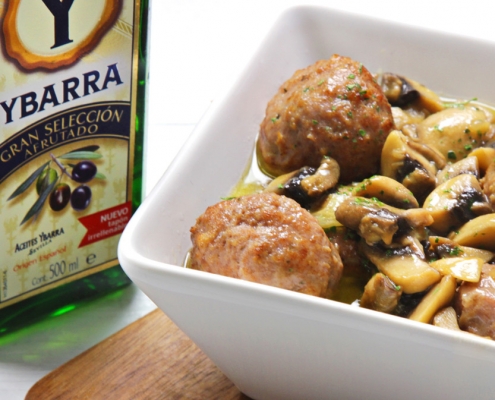 albondigas con salsa de setas