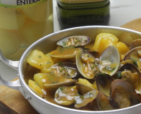 almejas con patatas Ybarra