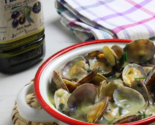 almejas en salsa verde