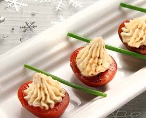 aperitivos de navidad recetas ybarra tomatitos rellenos con mayonesa
