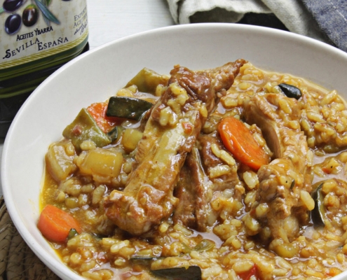 arroz caldoso con costilla