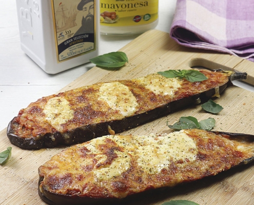 receta ybarra de berenjenas gratinadas con mayonesa
