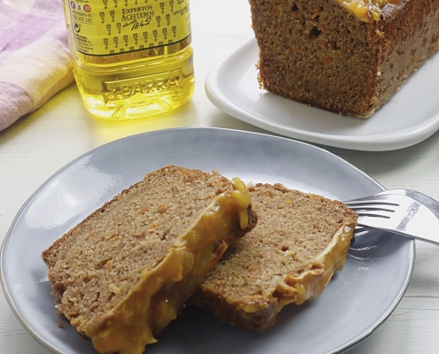 receta ybarra de bizcocho de manzana, zanahoria y canela