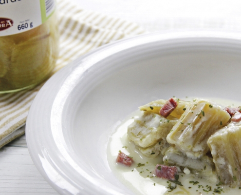 recetas ybarra de cardos con bechamel