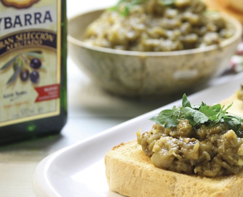 recetas ybarra caviar de berenjenas con aceite de oliva virgen extra