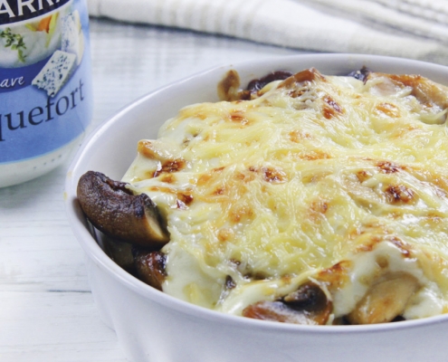 recetas ybarra de cazuelita de pollo con champi y salsa suave de roquefort