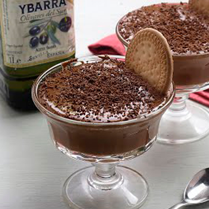 mousse de chocolate sin nata