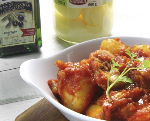 recetas ybarra conejo con tomate y patata entera de aceite virgen extra afrutado