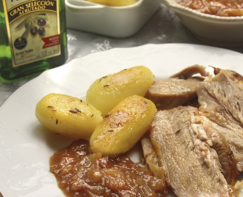 recetas ybarra cordero asado con aceite virgen extra afrutado