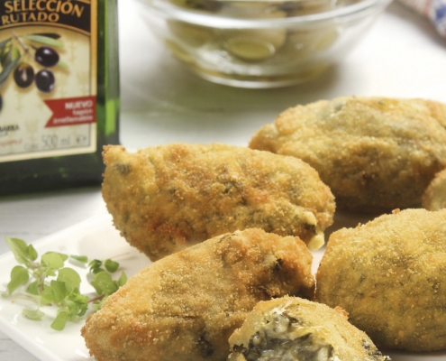 recetas ybarra croquetas con espinacas y aceite de oliva afrutado