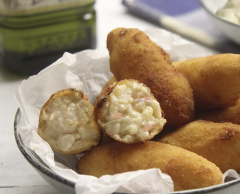 recetas ybarra croquetas de gambas al ajillo y aceite de oliva afrutado