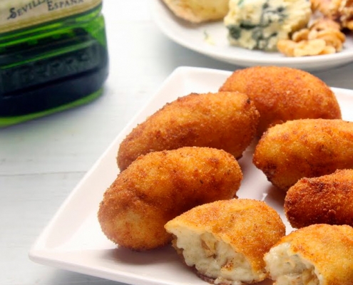 recetas ybarra croquetas al roquefort con nueces y aceite virgen extra