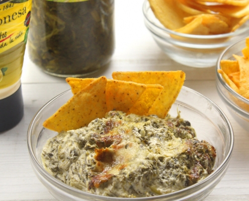 recetas ybarra dip de espinacas con queso y mayonesa
