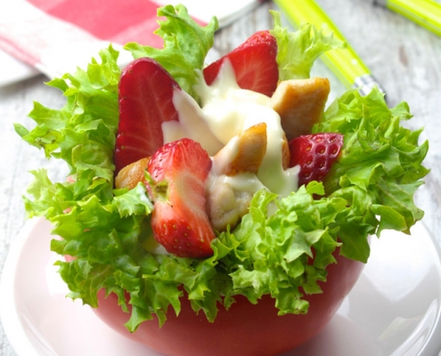 recetas ybarra ensalada de fresas y pollo