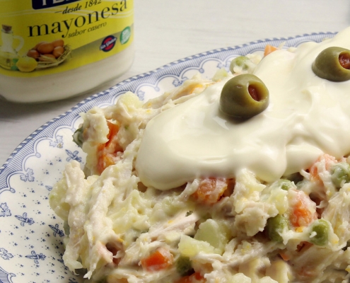 recetas ybarra ensalada de gallina con mayonesa