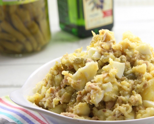 recetas ybarra ensalada de judias y patatas