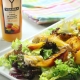 recetas ybarra ensalada de pollo con nectarina y crema de vinagre de mango