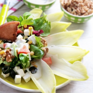 recetas ybarra ensalada de queso fresco y salsa roquefort