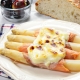 recetas ybarra de esparragos blancos con salmon, gratinados con mayonesa
