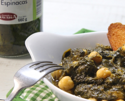 recetas ybarra espinacas con garbanzos
