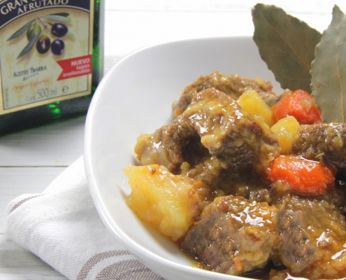 recetas ybarra estofado de ternera con aceite virgen extra