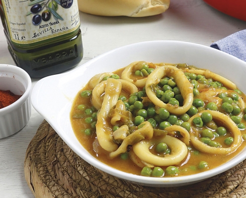 recetas-ybarra-guiso-calamares-guisantes