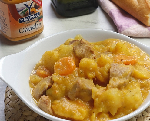 recetas ybarra patatas con pavo y salsa gaucha