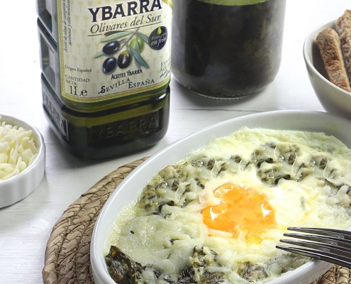 recetas ybarra huevos a la florentina con espinacas
