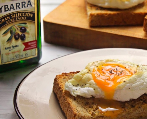 recetas ybarra huevos nube en aceite virgen extra