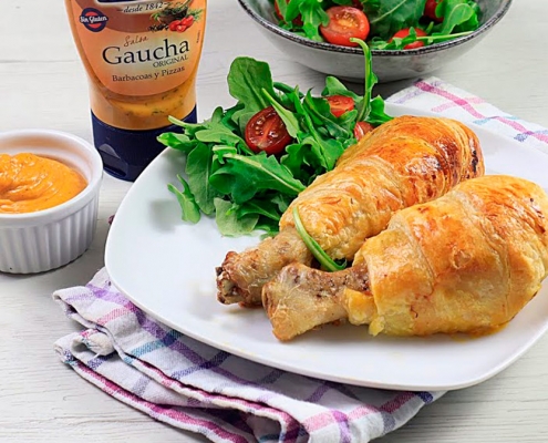 recetas ybarra de jamoncitos de hojaldre y salsa gaucha