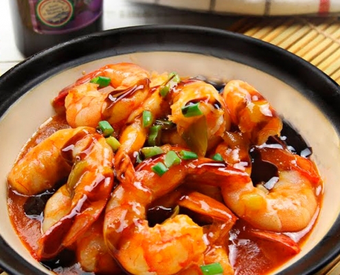 recetas ybarra langostinos agridulces con crema de vinagre de modena