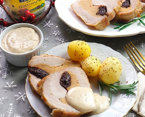 recetas ybarra lomo relleno con mayonesa al oloroso