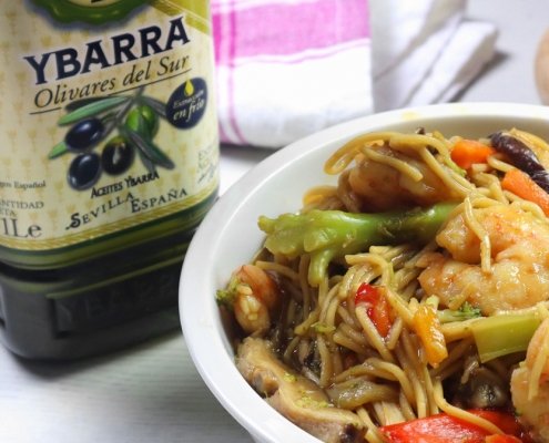 recetas ybarra con noodles y verduras