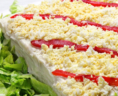 recetas ybarra pastel de ensaladilla con mayonesa