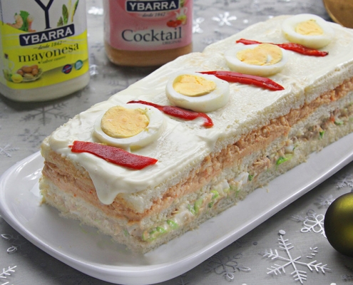 recetas ybarra pastel de navidad con mayonesa y salsa cocktail
