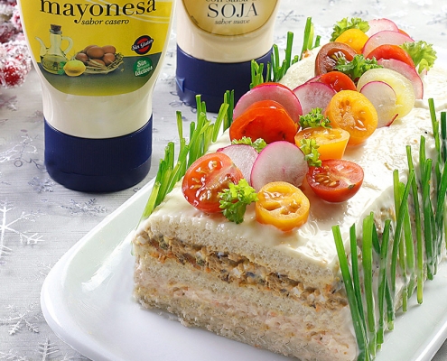 recetas ybarra pastel navidad con mayonesa y soja