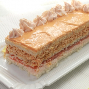 recetas ybarra pastel rosa con salsa cocktail