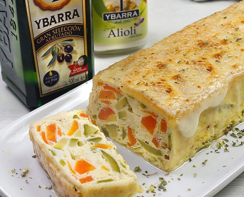 recetas ybarra pastel de verdura gratinado con alioli