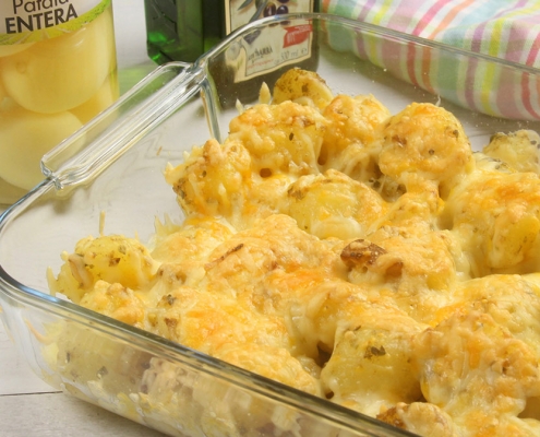 recetas ybarra patatas al ajillo gratinadas