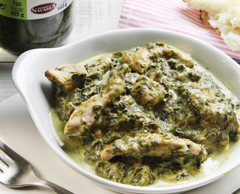 recetas ybarra pavo y espinacas con queso