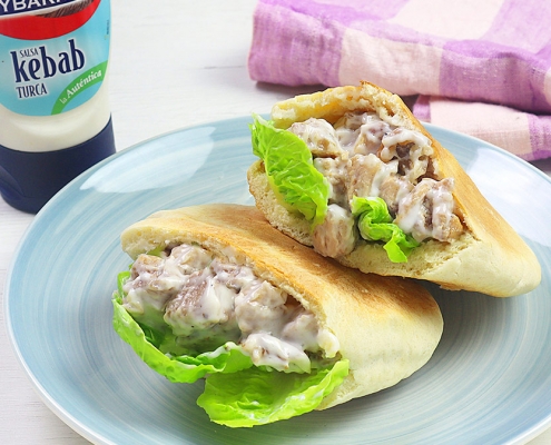 recetas ybarra pita con costilla deshuesada con salsa de kebab