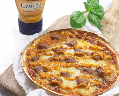 recetas ybarra pizza burguer con salsa gaucha