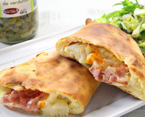 recetas ybarra pizza calzone con menestra y verduras